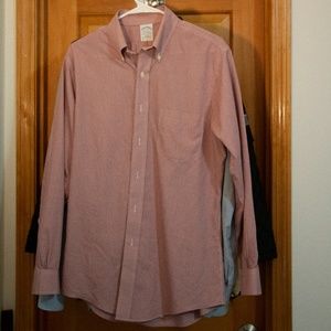 Brooks Brothers Red Plaid button 15-33